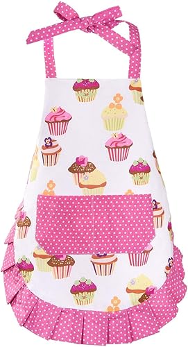 ASPMIZ Delantal para cupcakes, Rosado