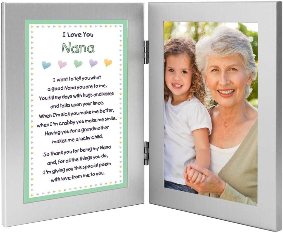 Nana Picture Frames, I Love You Nana Poem, Add 4x6 Inch