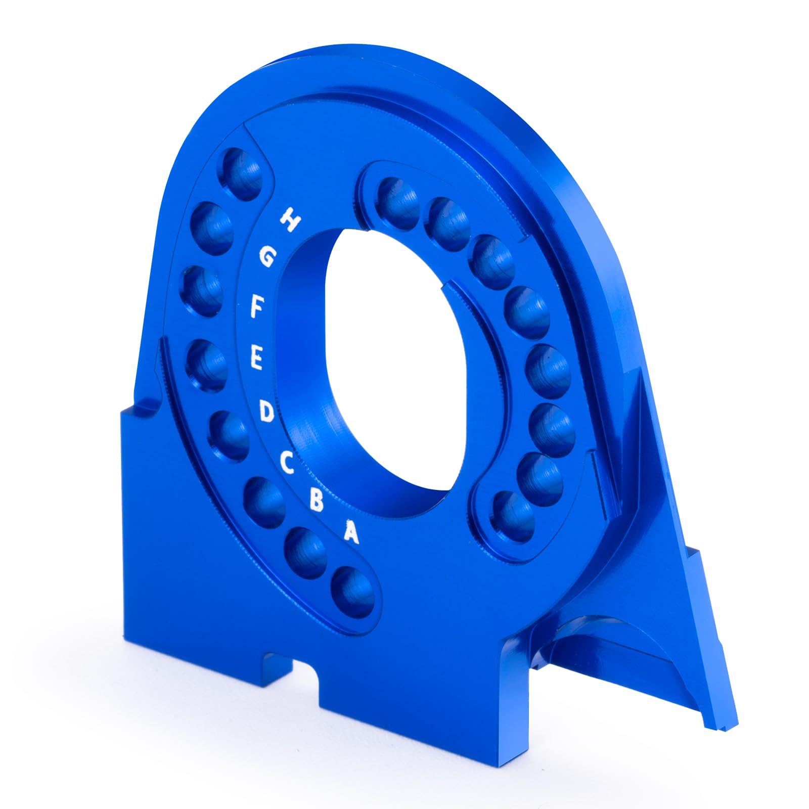 JGGZONE Metal Motor Plate RC Model CNC Machined Motor Mounting Plate Aluminum Alloy Motor Mount Compatible with Tra-xxas TRX4 Motor Mounts 1/10 RC Crawler Car Upgrade Parts (Blue)