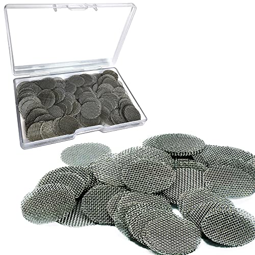 GUUZI Lot de 150 Filtres en Acier Inoxydable de 20 mm, Filtres à Tamis de Tuyau de Type 304, Argent