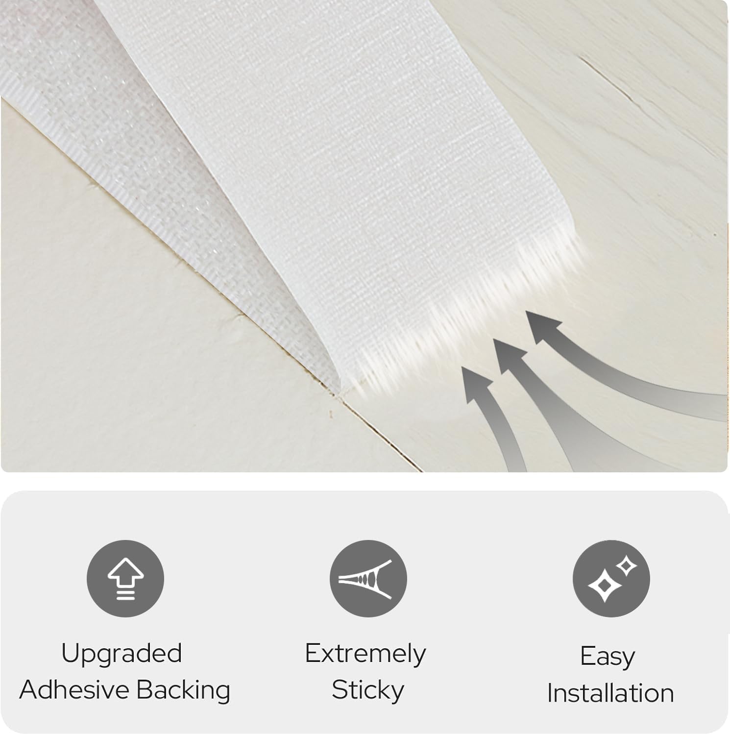 100% Blackout Curtains - Self Adhesive, No Drill Easy Install, Portable, Privacy Protection (Light Gray - W52 × L60 in)