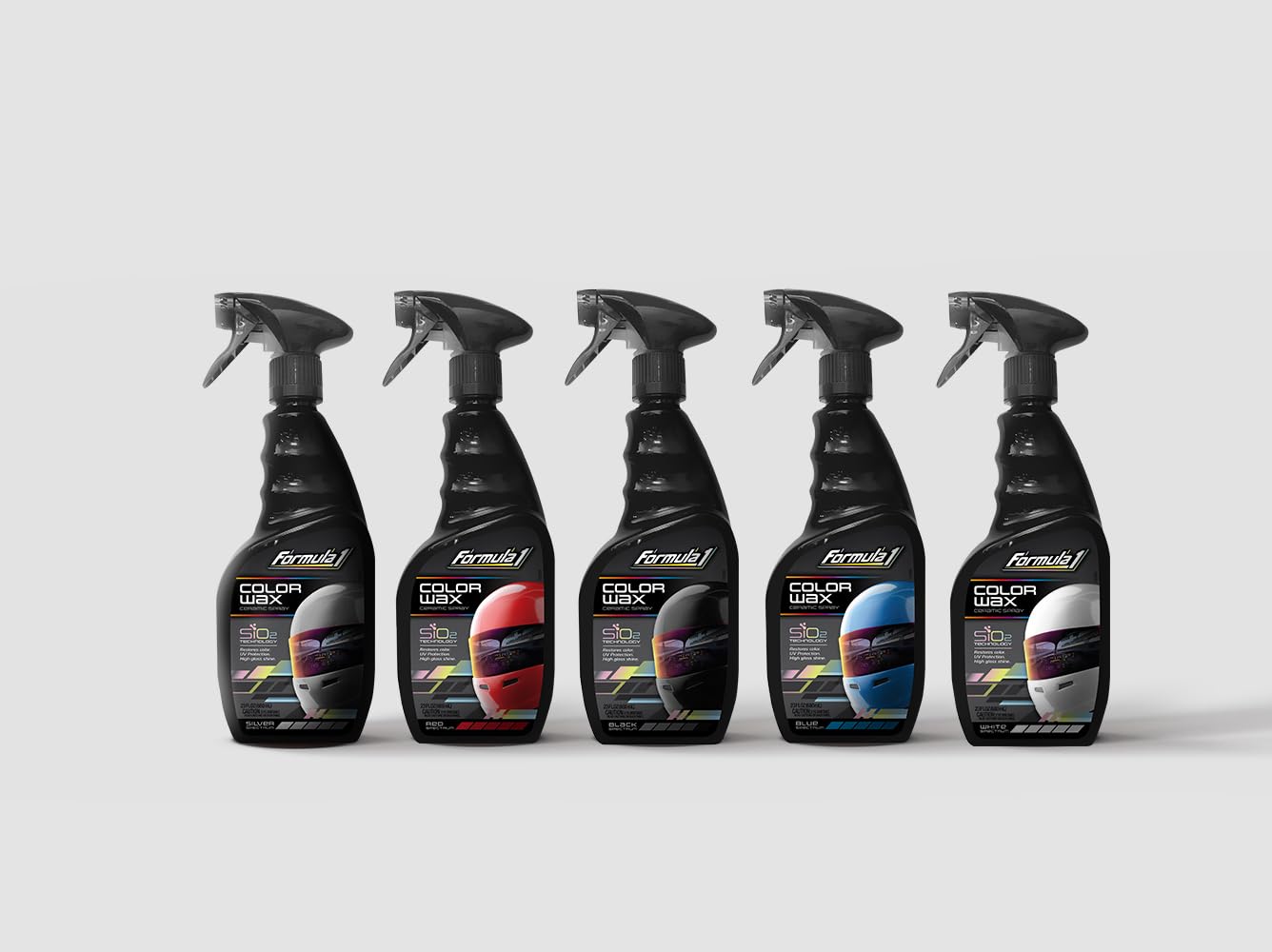 Formula 1 Color Wax Spray for Silver Cars, Gives Ceramic Water Beading Protection and Ultimate Shiny Finish, Fills Minor Scratches with Color-Match Pigment, 23 oz