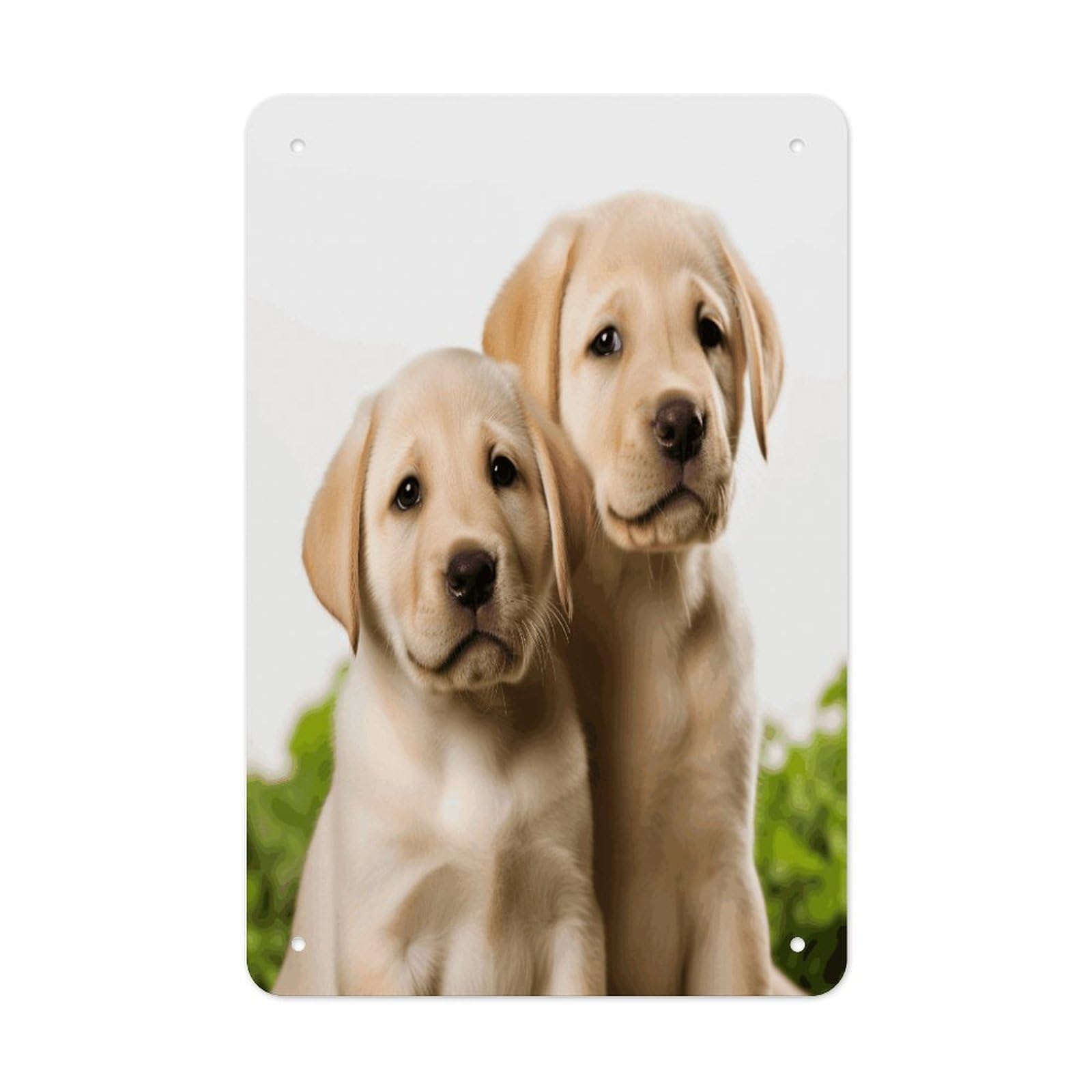 VstaDank Funny Labrador Puppy Dog Metal Tin Signs Personalized Wall Art Prints Decoration Art Poster Funny Vintage Tin Sign Iron Sheet Painting Metal Signboard Decor Painting for Wall Decor
