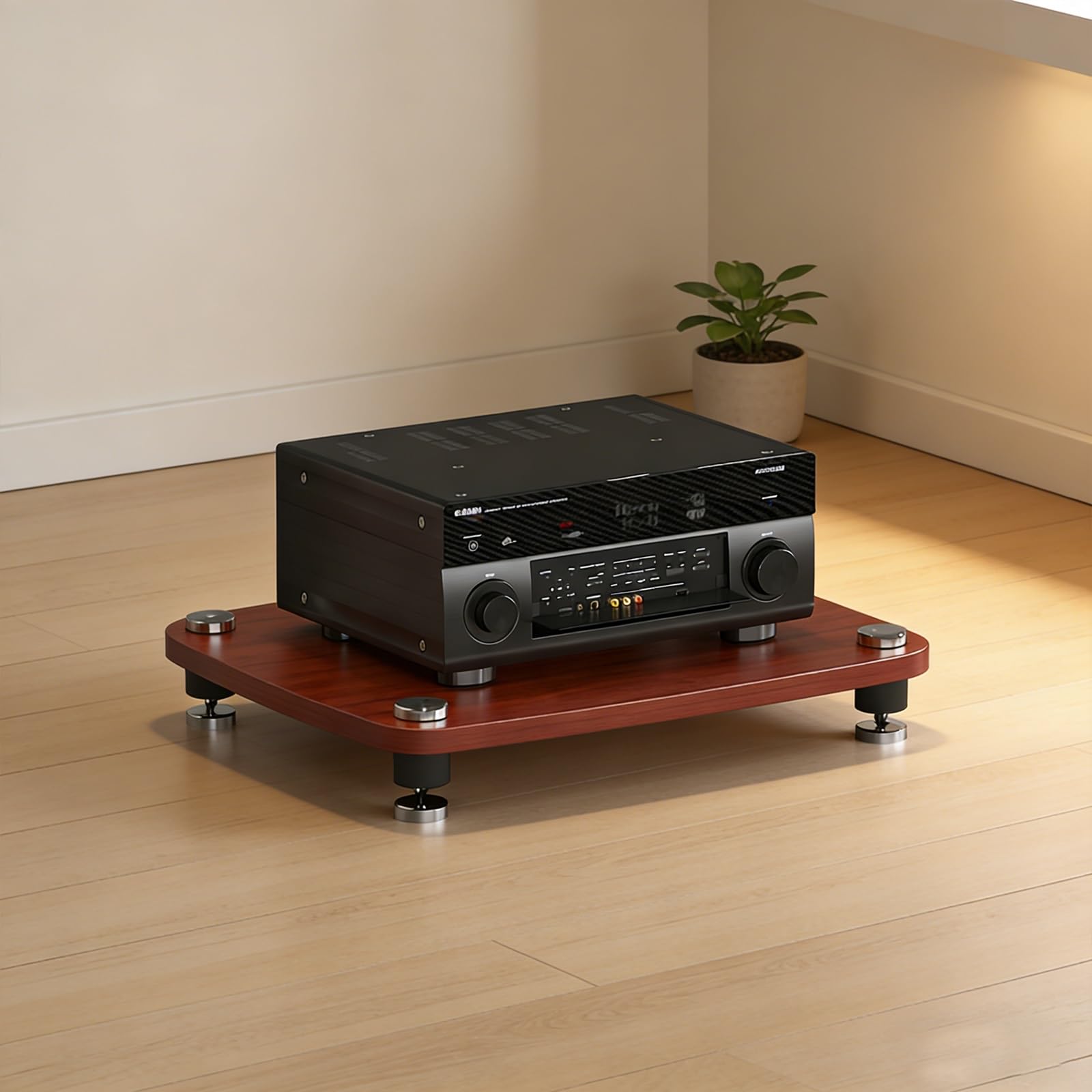 Meuble TV moderne en bois à finition marron élégante et design compact