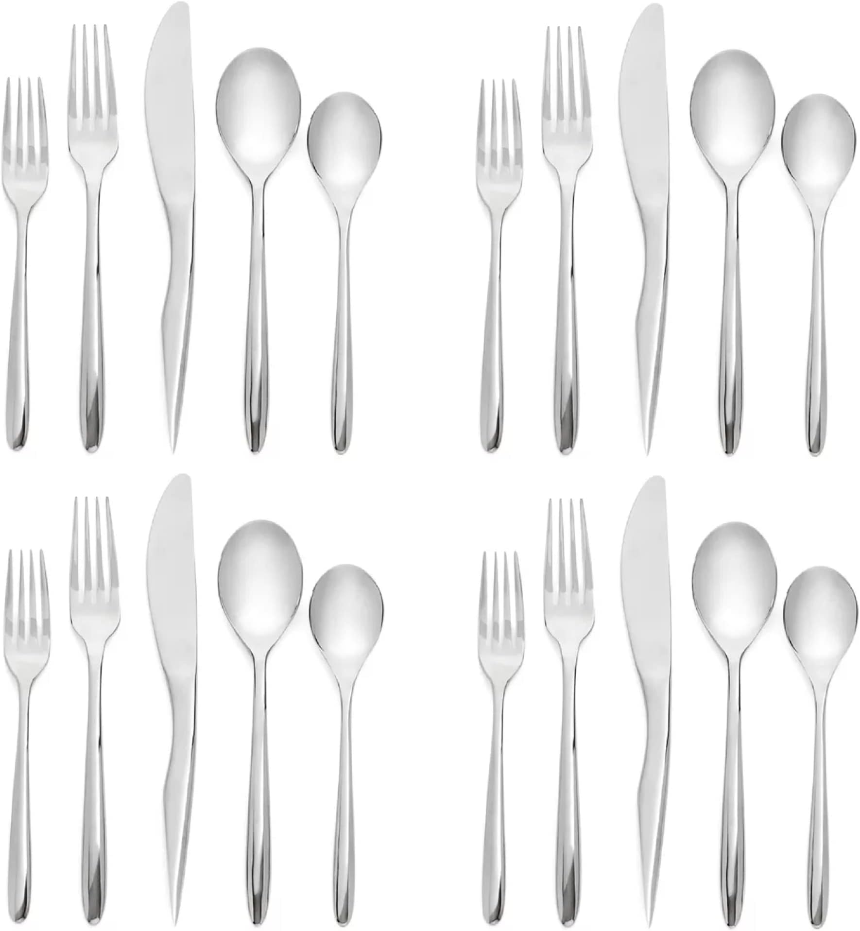 Nambe Dune 18/10 Stainless Steel 20pc. Flatware Set