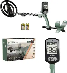 Detector de Metais Minelab Intrepid, Bobina à Prova D'água de 10 polegadas, Submersível até 1 Metro, com Display LCD