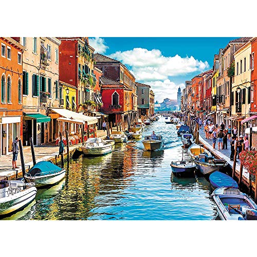 Rompecabezas Trefl Murano Island, Venecia - 2000 piezas, 37.8" x 26.9", Rojo, DIY, Entretenimiento creativo, Clásico, para mayores de 14 años miniatura 2