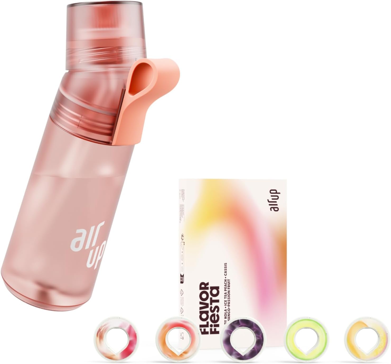 Bottle Twist Pro Starter Set Original, Including Pods in 5 Flavours, 600 ml Drinking Bottle with Flavour, Sugar-Free, Dishwasher Safe and BPA-Free, in Poppy Red