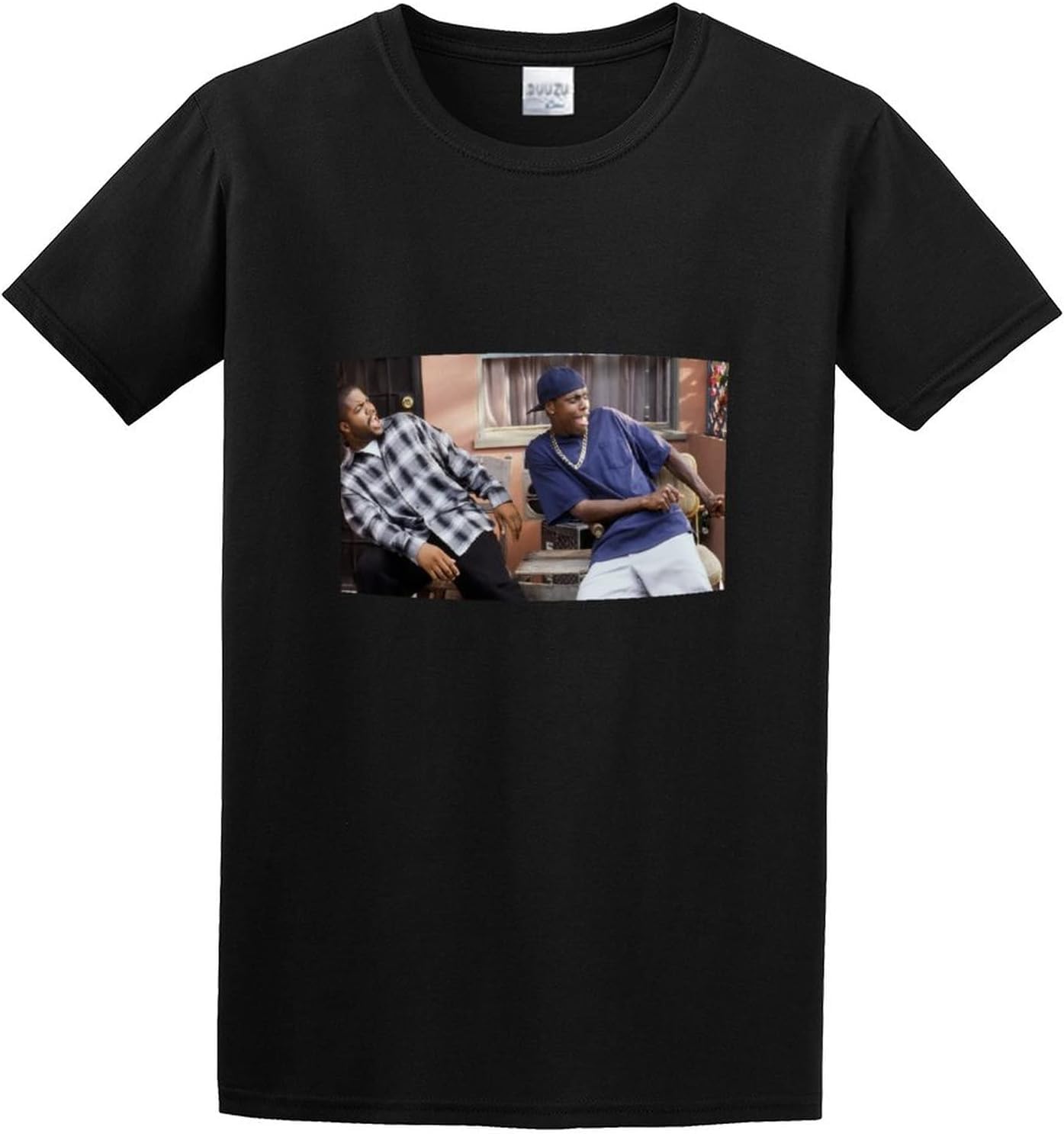 YYCUKCN Ice Cube Chris Tucker Damn Friday Funny Debo Smokey Movie Film Weed Mens Round Neck Cotton T Shirts