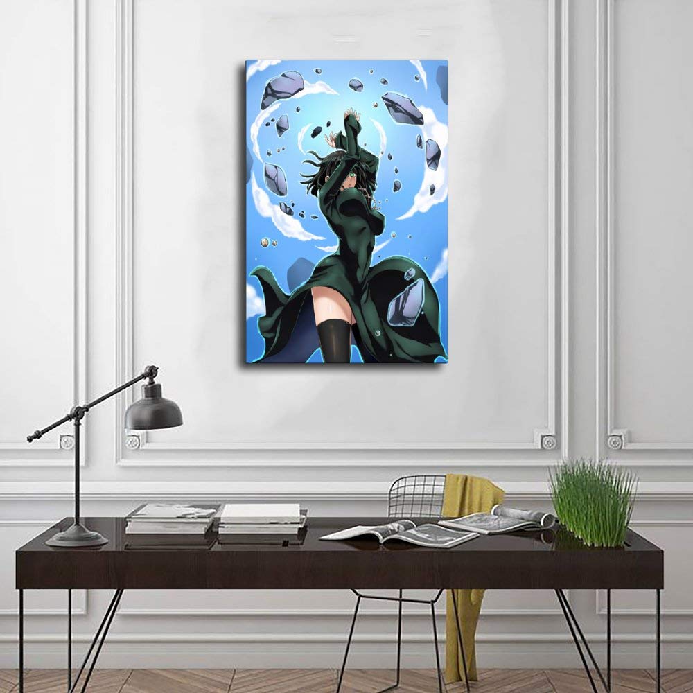 Poster One-Punch Man Sur Toile 30x45 Cm - Décor Anime Pour Salon Et Chambre | Style Vintage Sans Cadre