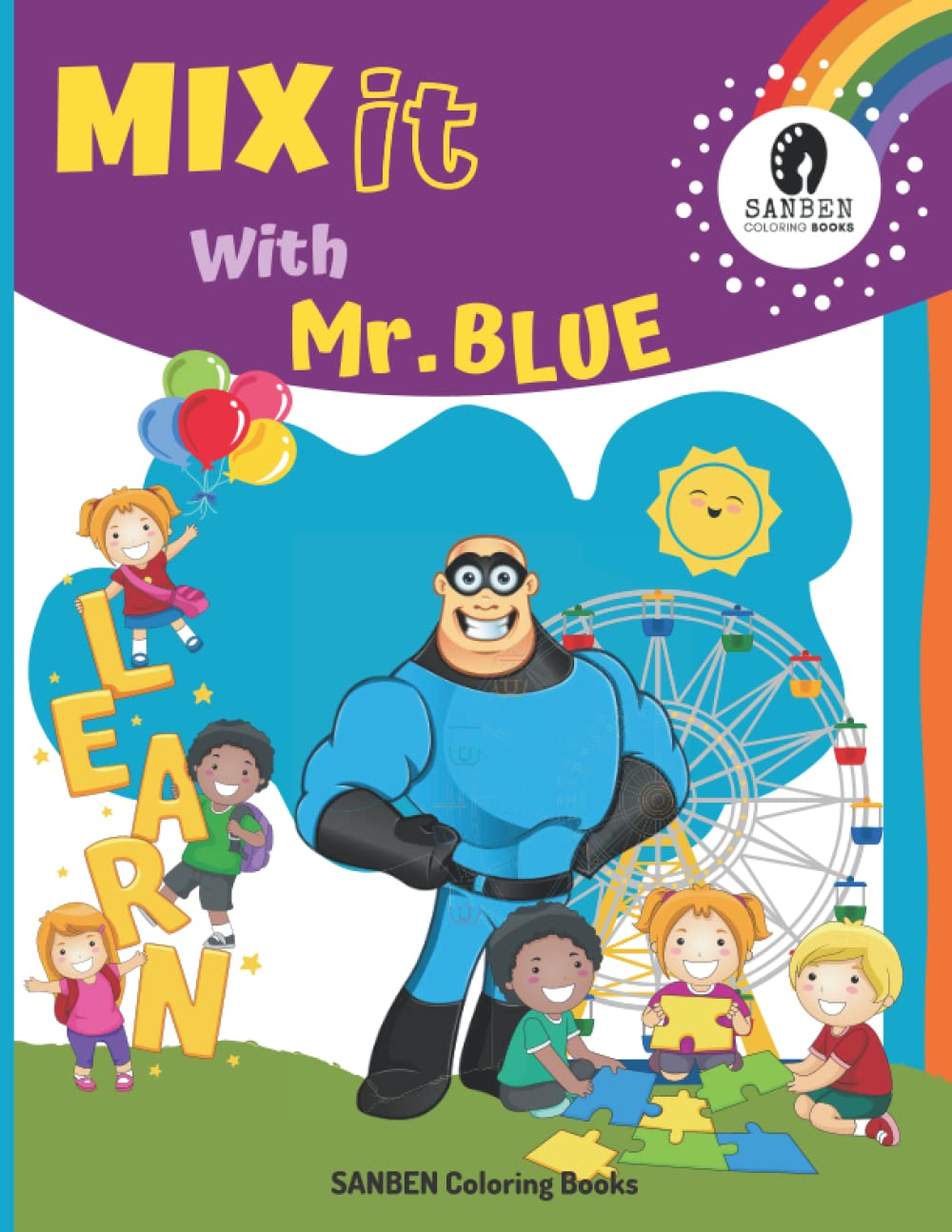 Buy Mix It with Mr. Blue Color mixing activity book Color mixing for