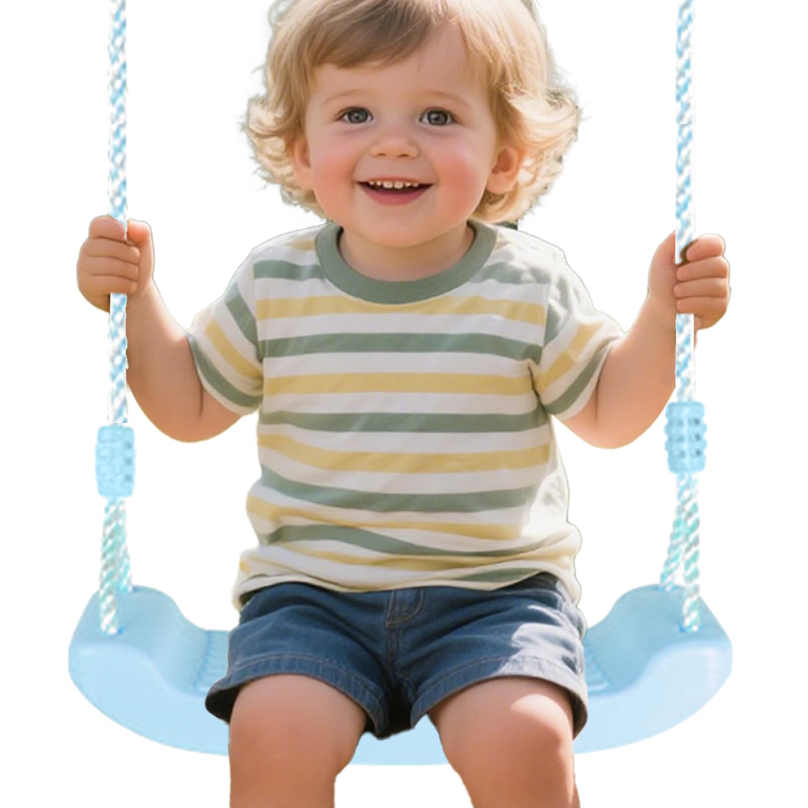 Sedile oscillante per il servizio pesante, sedile swing per bambini, Accessori oscillanti, Comodo sedile ergonomico reggerabile con divertimento interattivo a corda regolabile per l'uso all'interno e