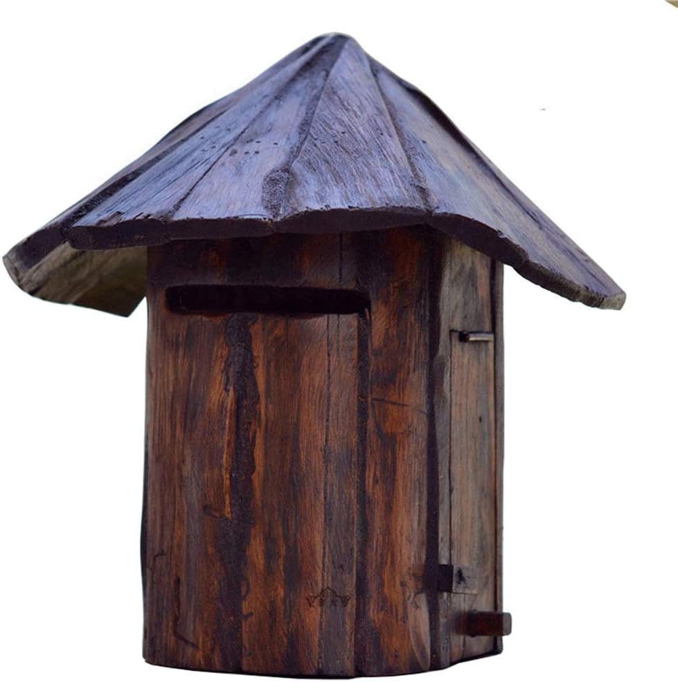 HBJWOV Mailbox - with Numbers Fully Customizable Decorative Design Rust Weather