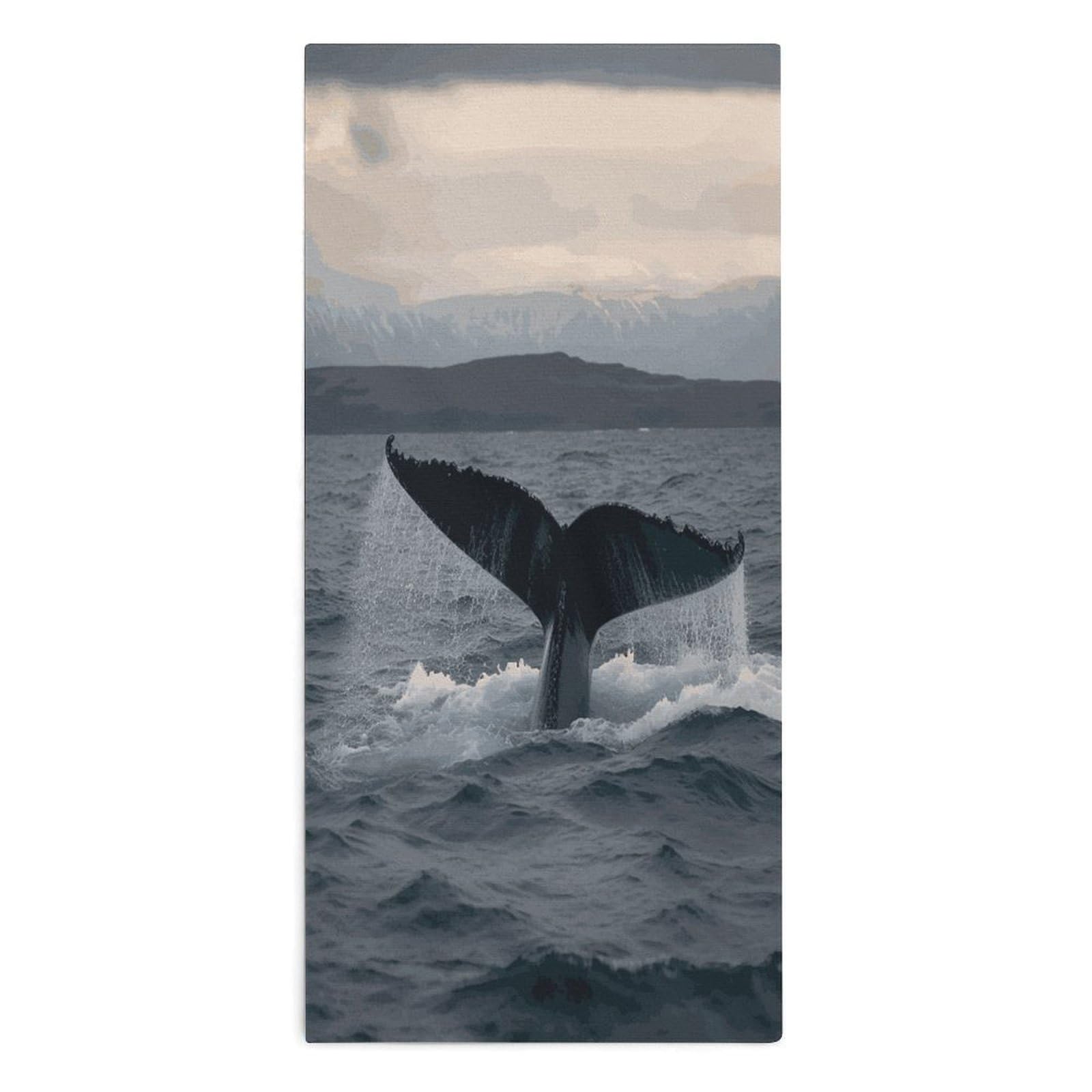 Btcowzrv Style Humpback Whale Tail Ocean Bath Towel Beach Towels Shower Towel
