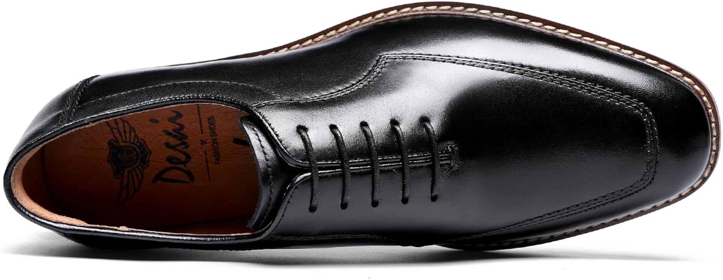 Amazon.com | DESAI Black Men's Dress Shoes Genuine Leather Oxford