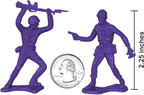 Miniatura 2 de TimMee - Figuras de soldado de juguete de plástico para hombre, 48 piezas, hechas en Estados Unidos