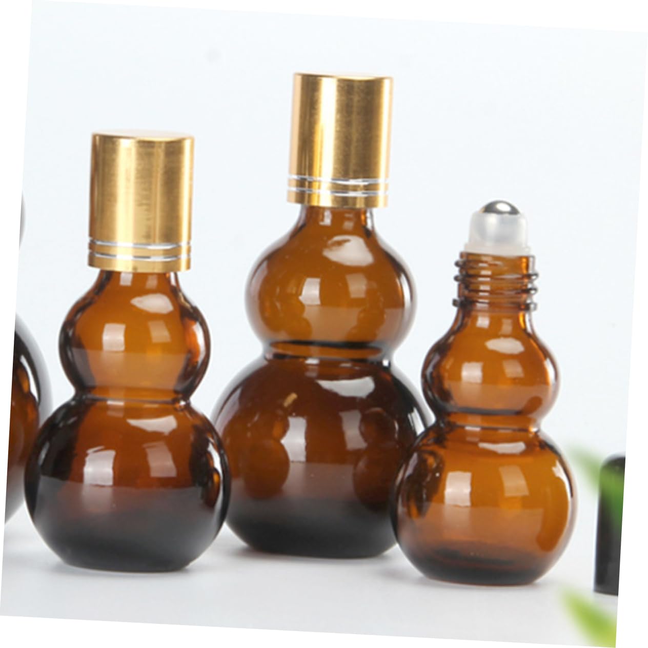 FRCOLOR Lot De 5 Flacons À Huile De Presse 30 Ml Flacons À Bille Vides Rechargeables Pour Voyage 5 Pièces X 5
