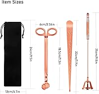 Vista 53 de 3 in 1 Candle Accessory Set, Candle Wick Trimmer Cutter, Candle Snuffer & Candle Wick Dipper for Candle Aromatherapy Lover Gift, Stainless Steel