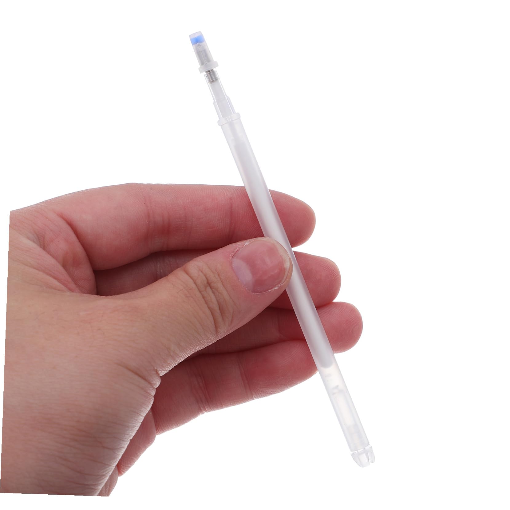 100 Rotuladores Borrables Calor para Tela Blanco de Abs y Líquido, Diseño Versátil para Confección y Costura, Ideales para Manualidades y Sastrería