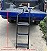 Foldable Tailgate Ladder for Pickup Truck Tailgate Ladder with Wide Pedal for Truck Omni-Directional Ladder Rack Easy Install Capacity 660 lb