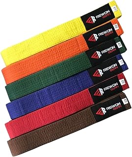 Cinturón de Judo Karate Taekwondo, Múltiples Colores Doble Envoltura Artes Marciales jiu Jitsu BJJ Raya Cinturóns Deportivo para Hombres Mujeres Entrenamiento y competición