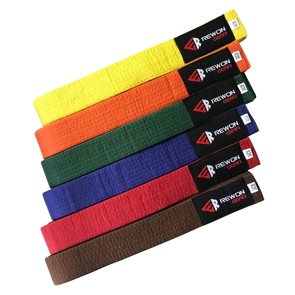 REWON Ceinture Karate pour Arts Martiaux Taekwondo Aikido pour Homme Femme