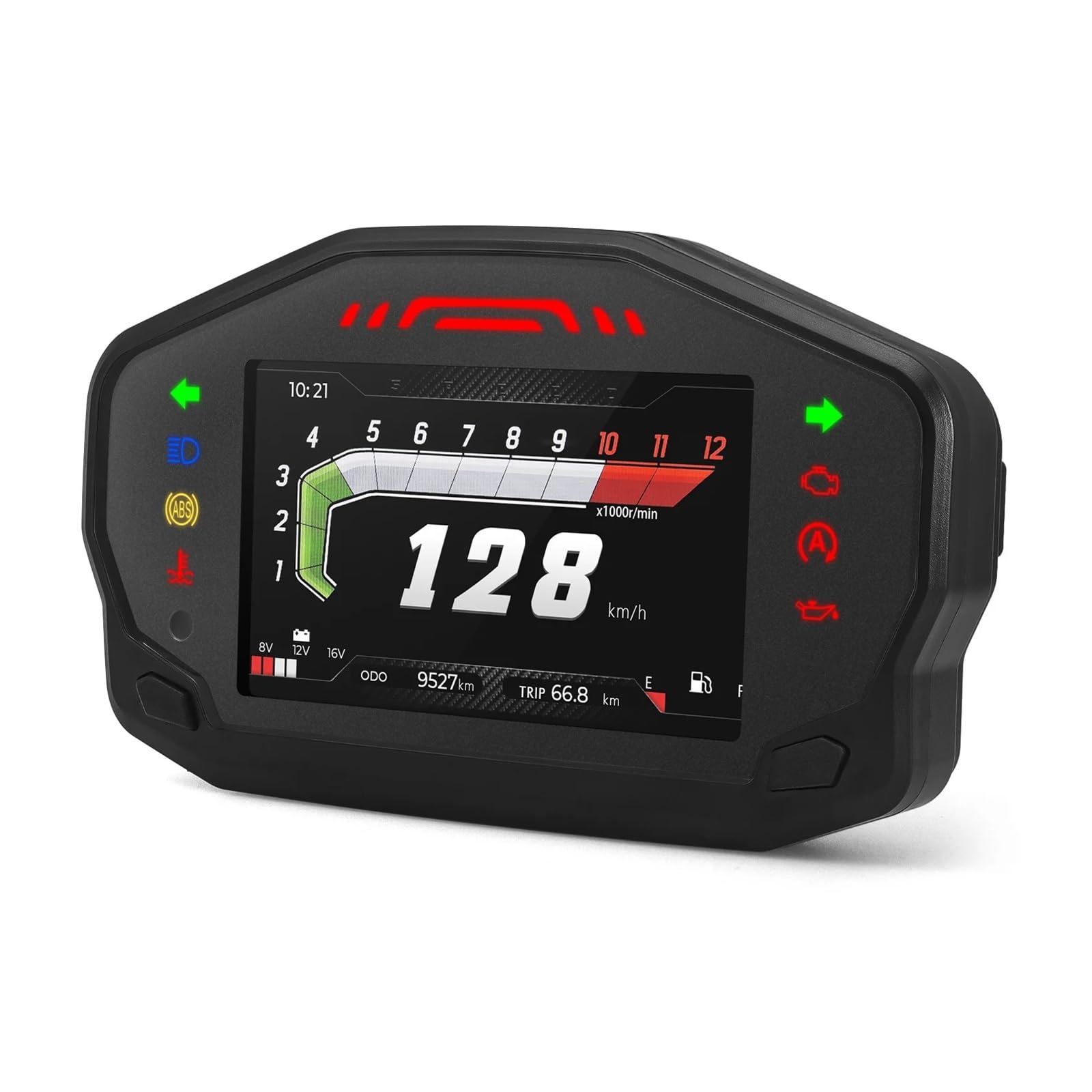 Moto Contachilometri Contachilometri Universale Per Moto Contachilometri Digitale Pannello Strumenti Motore Con Cruscotto Livello Olio Chilometraggio Per 2/4 Cilindri