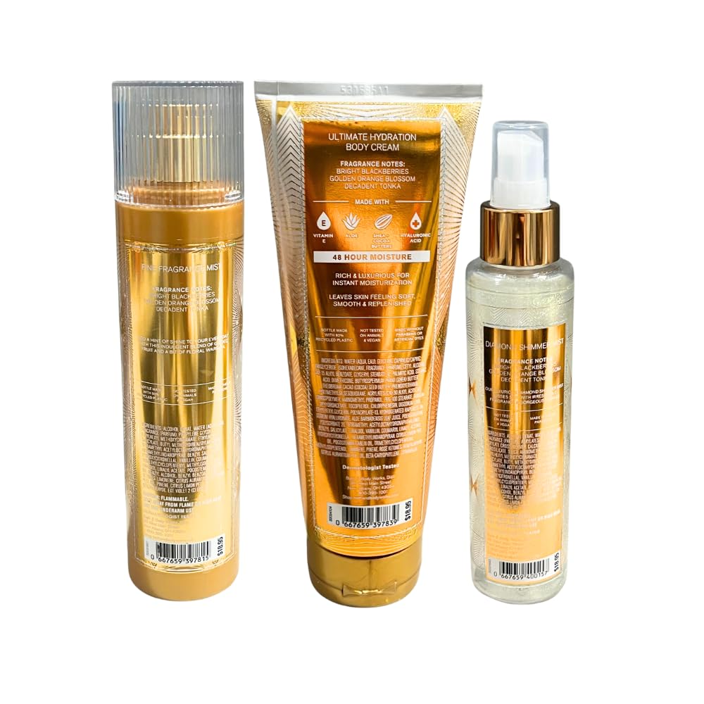 Amazon.com : Bath & Body Works TOUCH OF GOLD Full-Size Gift Set