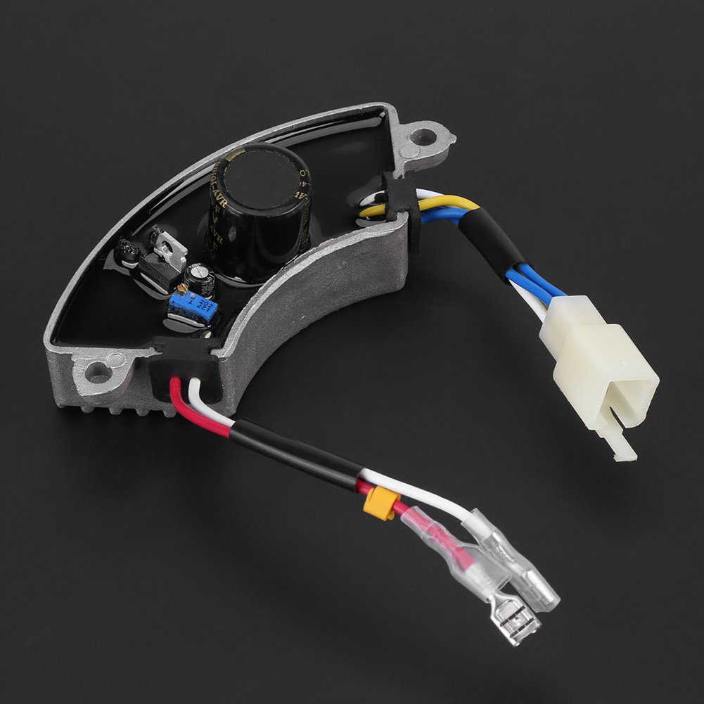 Akozon Regolatore di tensione AVR regolatore di tensione automatico a forma di AVR per generatore di benzina monofase 3.5KW-5KW