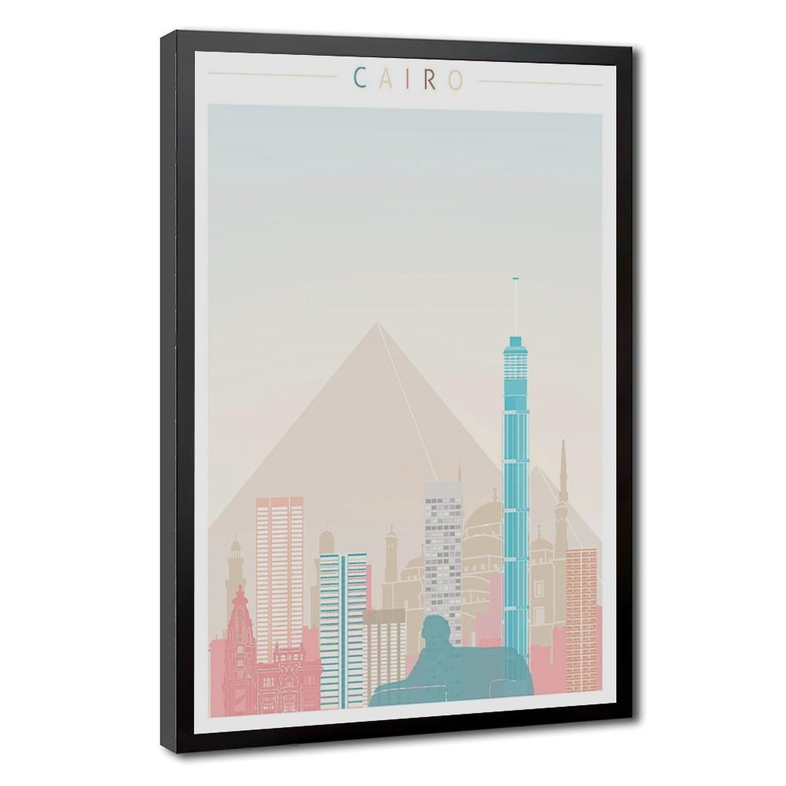 Bareronor Cairo Skyline Poster Canvas Poster Bedroom Decor Landscape Office Room Decor Gift 24" L X 36" W