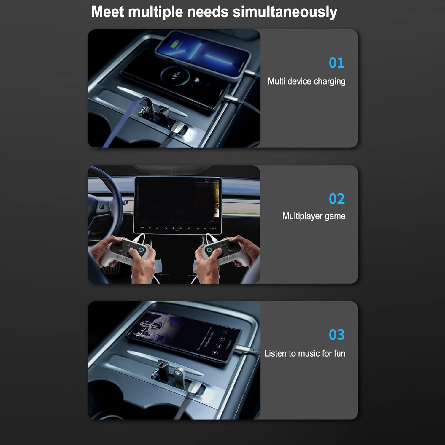 baseus テスラ モデル3 モデルY 専用 USB充電ポート ZKJAYOE マルチ baseus テスラ モデル3 モデルY 専用 USB充電ポート ZKJAYOE マルチ