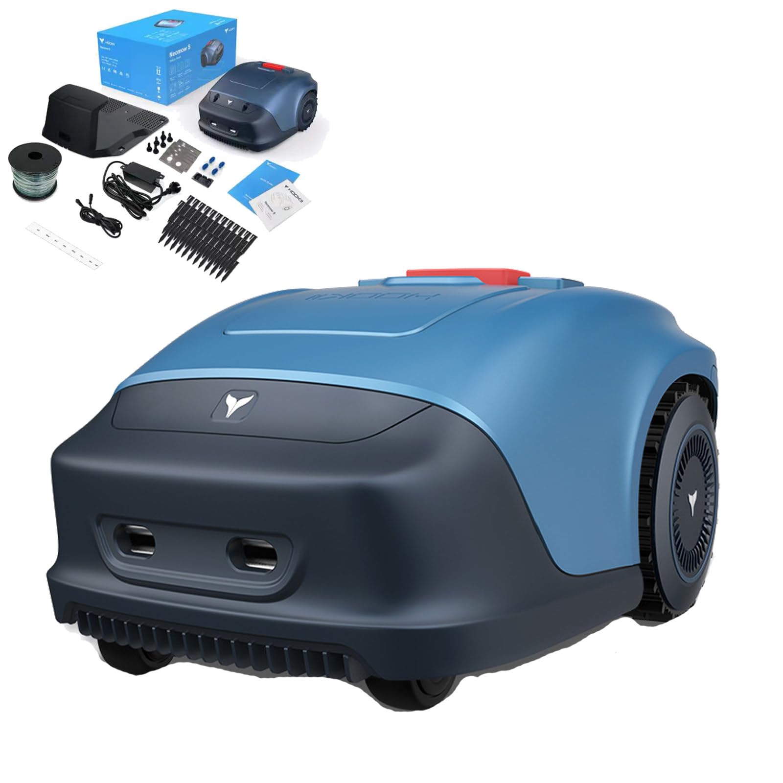 Robot Cortacésped Automático con Navegación GPS, hasta 1000 M², Ancho Y Alto De Corte 18 Cm/20-55 Mm, Control Mediante Aplicación Bluetooth, Sensor De Lluvia
