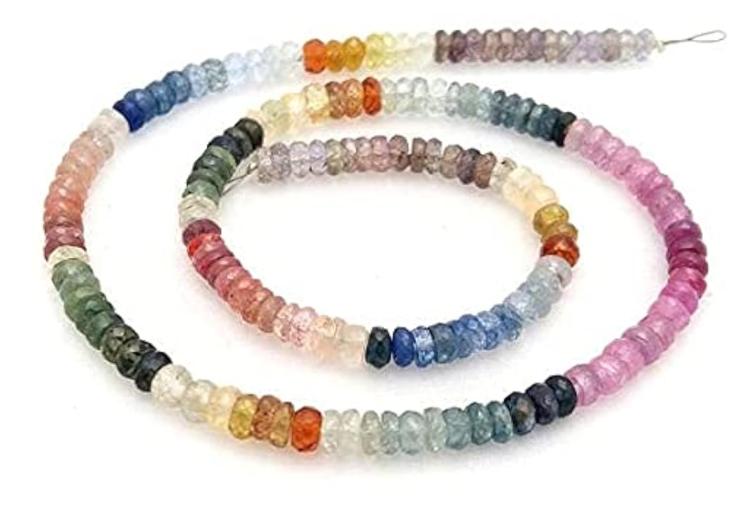 Multi sapphire faceted beads 4mm LKBEADS pour création bijoux