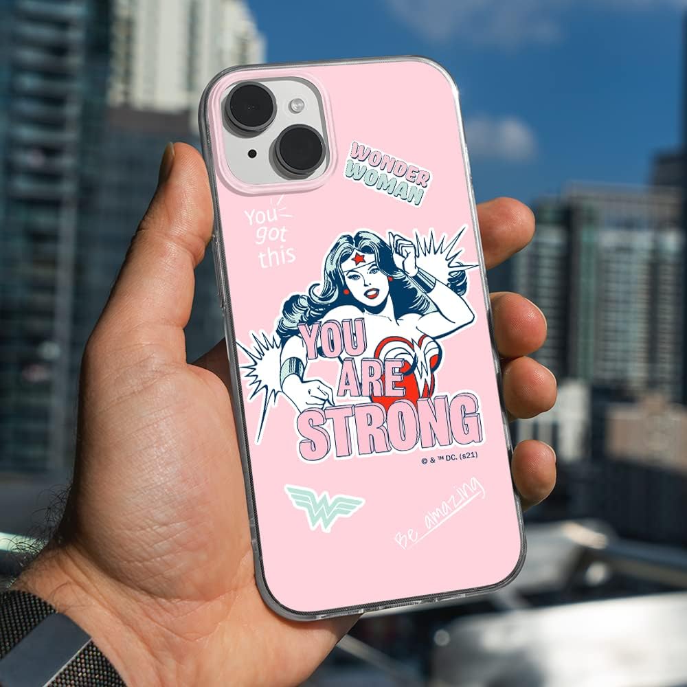 ERT GROUP Mobile Phone case for iPhone 14 Original and Officially Licensed DC Pattern Wonder Woman 025 optimally adapted to The Shape of The Mobile Phone, case Made of TPU