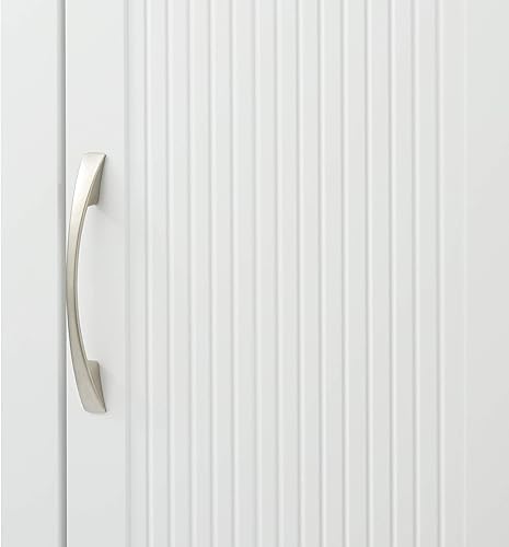 Miniatura 102 de Elegant Home Fashions Dawson Collection clóset de pared con estantes, color blanco Blanco,Gris,Espresso oscuro,Espresso,Blanco y