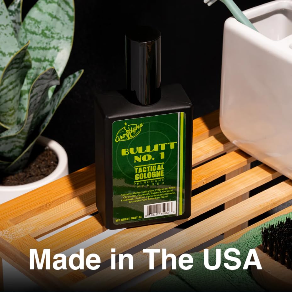 Grondyke Soap Company Bullitt Pheromone-Infused Cologne for Men - 8oz