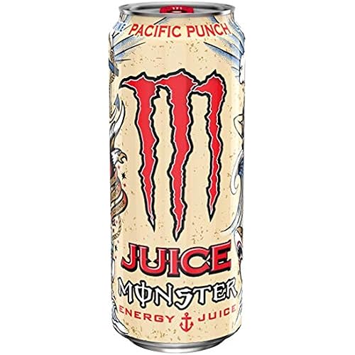 Miniatura 4 de Juice Monster Pacific Punch, Energy + Juice, bebida energética, 16 onzas (paquete de 16)