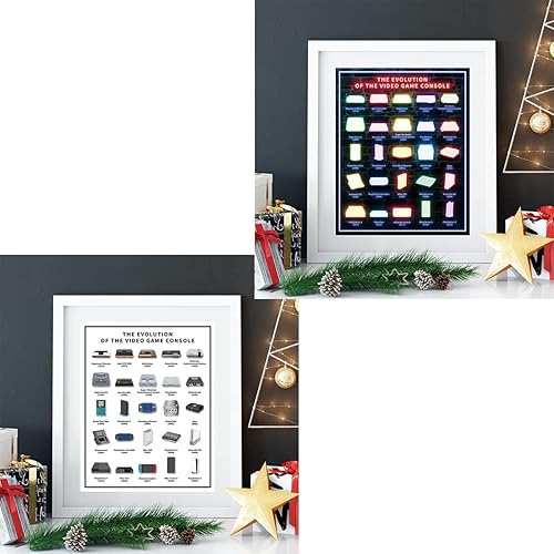 Miniatura 6 de Noare Pósteres retro de consola de videojuegos para arte de pared, decoración de sala de juegos de neón, decoración de habitación de adolescentes,