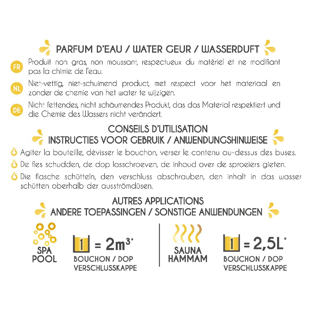 Parfum Spa Piscine KIKAO Fleur De Monoï 125g - Neutralise Odeur Chlore Sans Altérer L'eau