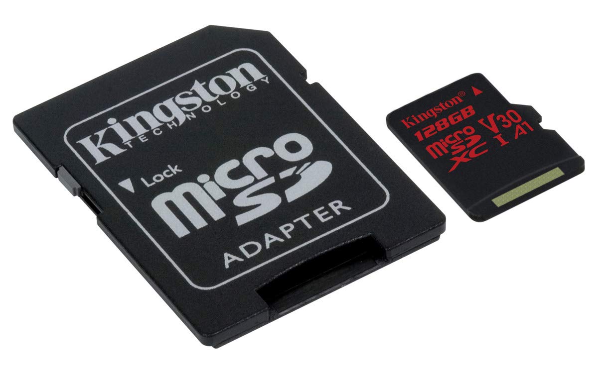 Kingston SDCR/128GB MicroSD Canvas React, Nero