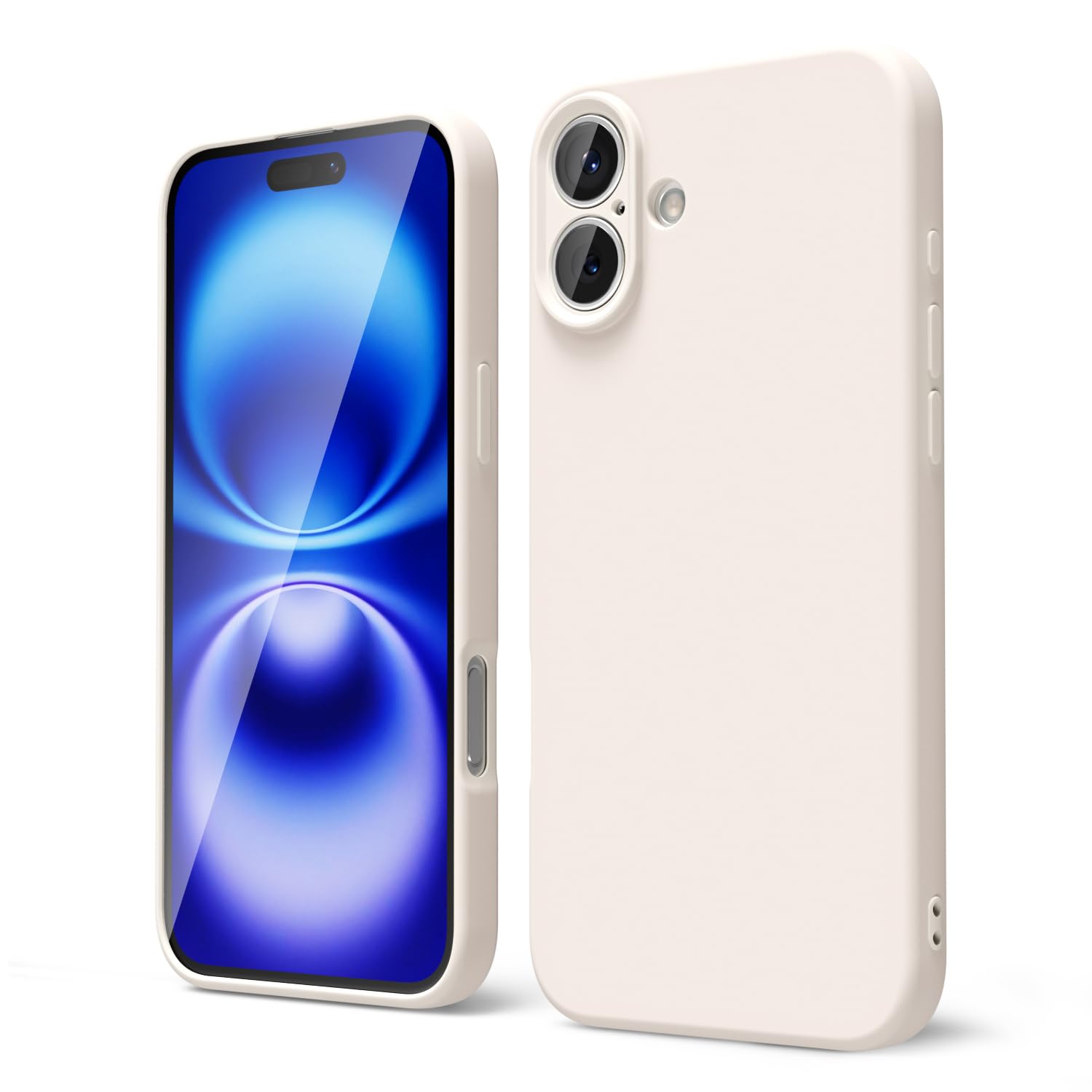 oakxco for iPhone 16 Pro Max Case Liquid Silicone, Soft Rubber Gel Elegant Aesthetic Basic Simple Cover, Cute Thin Slim TPU Matte Solid Color Plain Smooth Case for Women Girl, Light Pink — view 1744