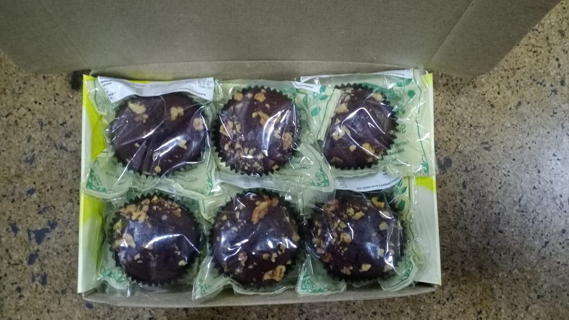 Dezire LG Natural Sugar Free & Eggless Cup Cakes (Pack of 6 Cups) (Choco-Muffins)