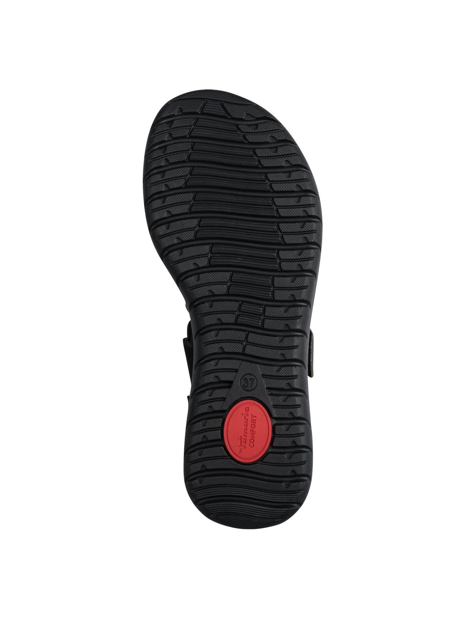 Tamaris Kobiety Tamaris Comfort Damen Sandal Flat MultiadjustableSandał płaski