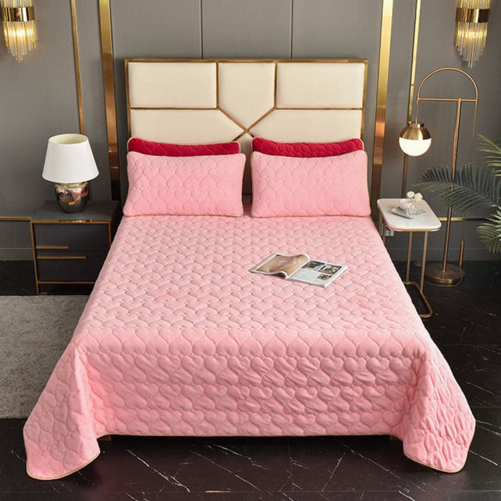 Couvre-lit en velours de lait matelassé 100x200cm et drap de lit hiver