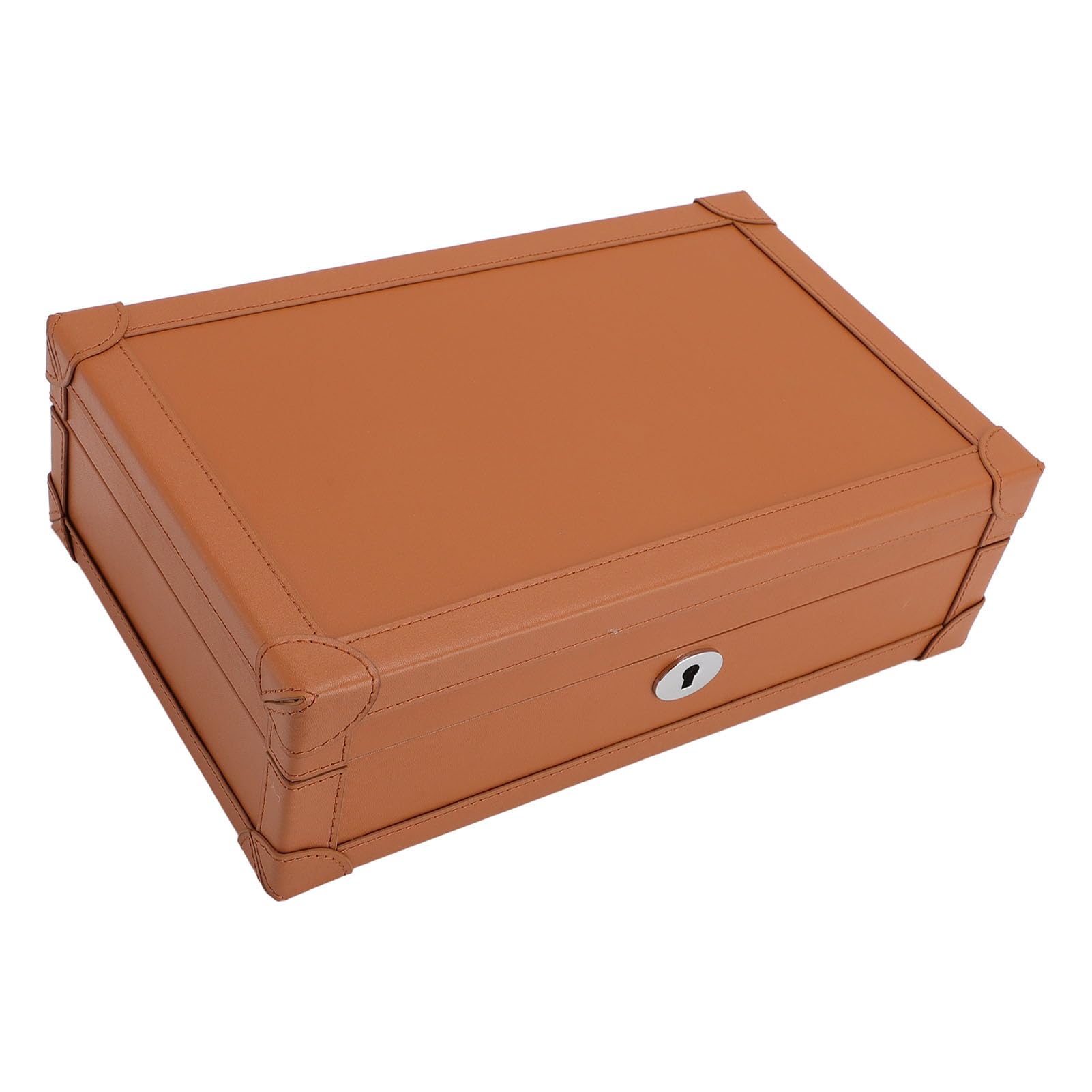 Qcwwy Vetrine per Orologi, Armadietti, Custodie per Organizzatori di Viaggi e Accessori (BROWN)