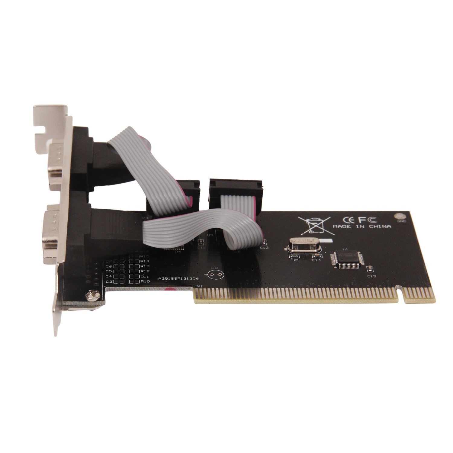 EiRA PCI 2 x RS232 (DB9, 9-pin, D-sub) Male Connector Serial Port Card ER-1052