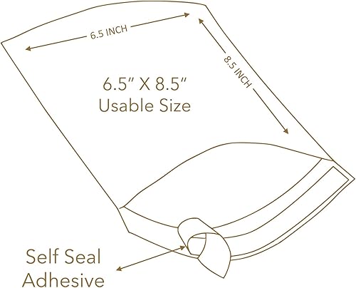 Miniatura 2 de PackageZoom Bolsas de burbujas  Bolsas transparentes de 6.5 x 8.5 pulgadas con autosellado para envío, embalaje, almacenamiento, mudanza, paquete de