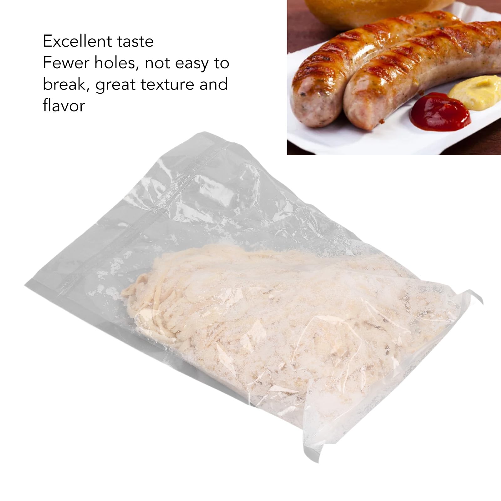 AMONIDA Schweinedärme für Wurst, Gereinigt und Gesalzen, 3 Meter (36 to