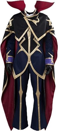Cos Code Geass Cosplay Lelouch of The Resurrection Zero Cosplay Costume Cloak Uniform Suit Adult Halloween Carnival Costume Female S