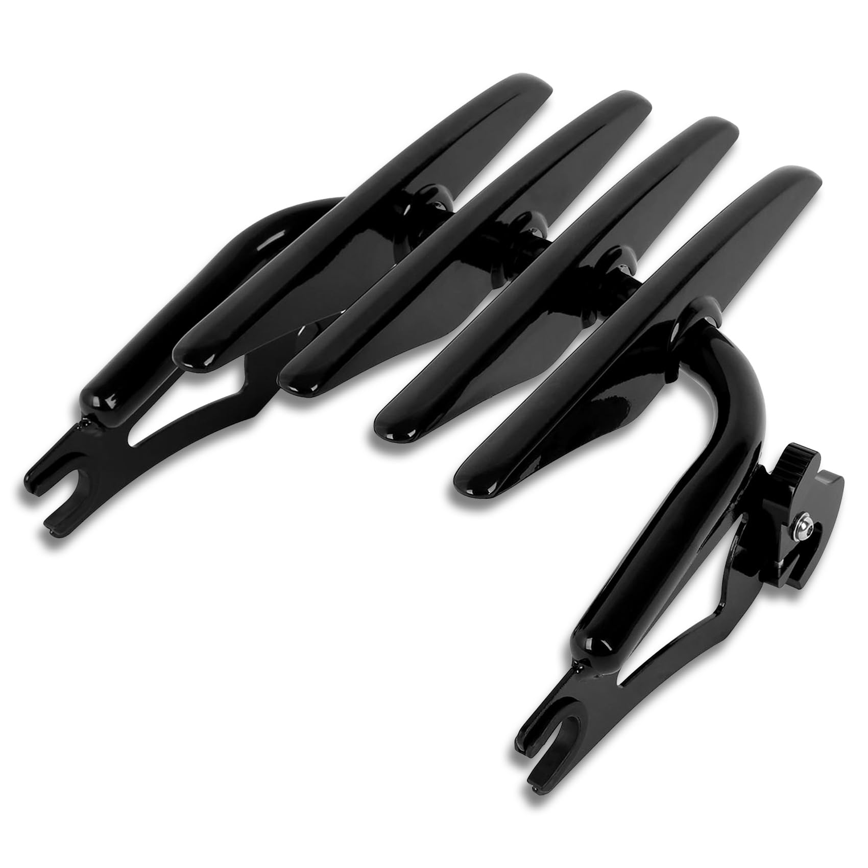 XFMT Porte-bagages amovible pour moto Harley Touring Road King Street Glide Road Glide Electra Glide 2009-2023 (noir)